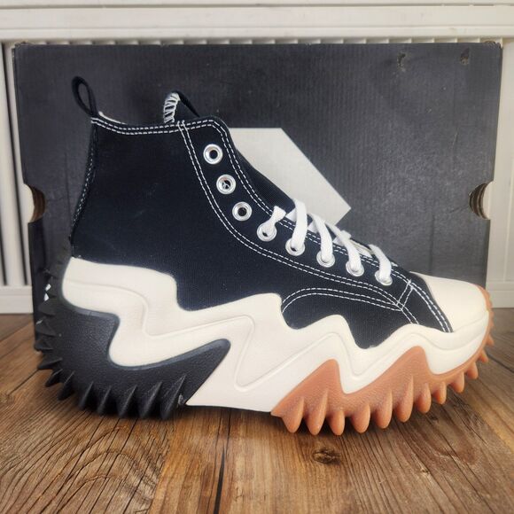 Converse Run Star Motion Hi Womens Sz 8.5 Black Platform Sneakers Shoes 171545C - Picture 1 of 11